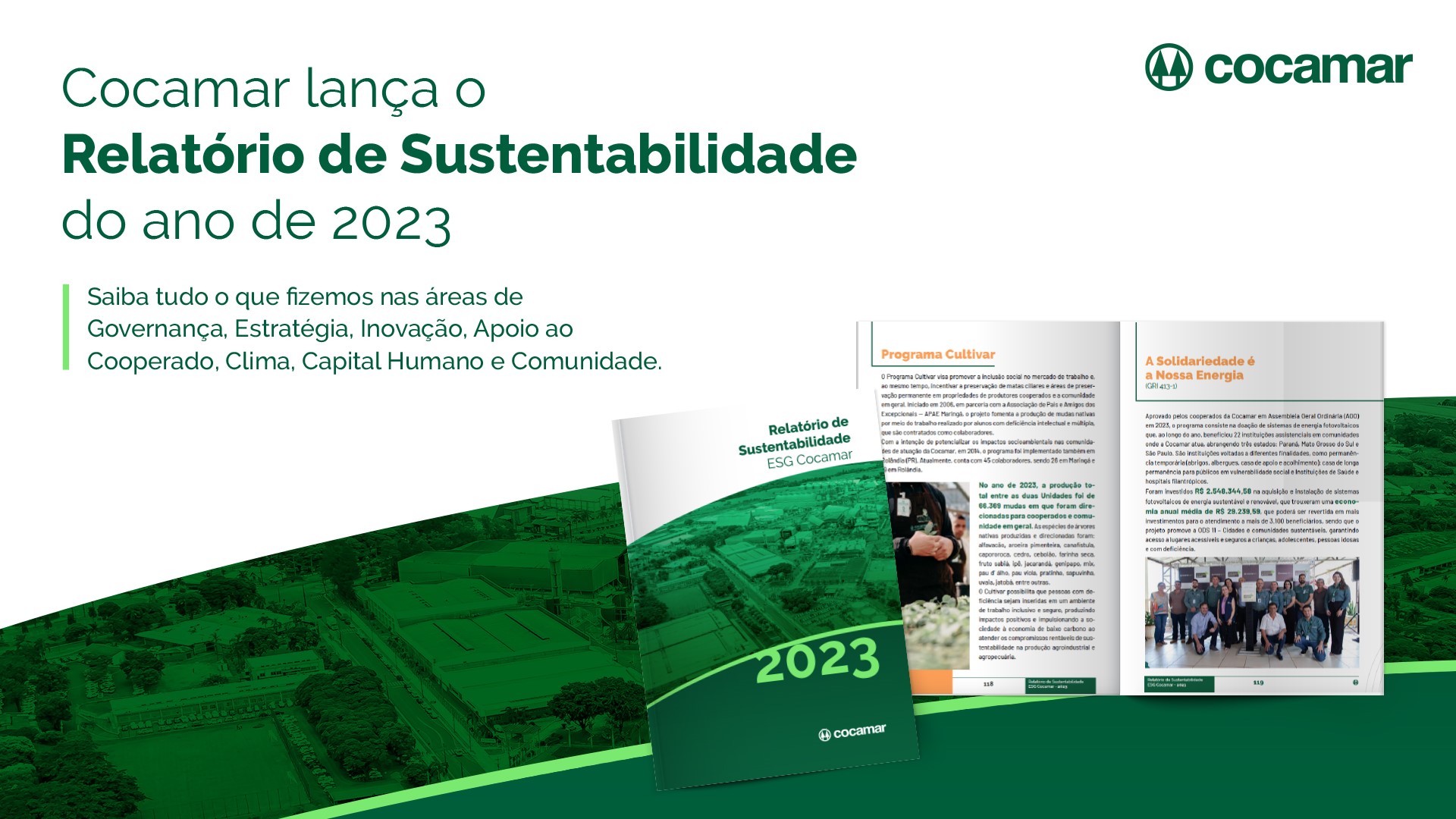 Cocamar publica o seu Relat&oacute;rio de Sustentabilidade ESG 