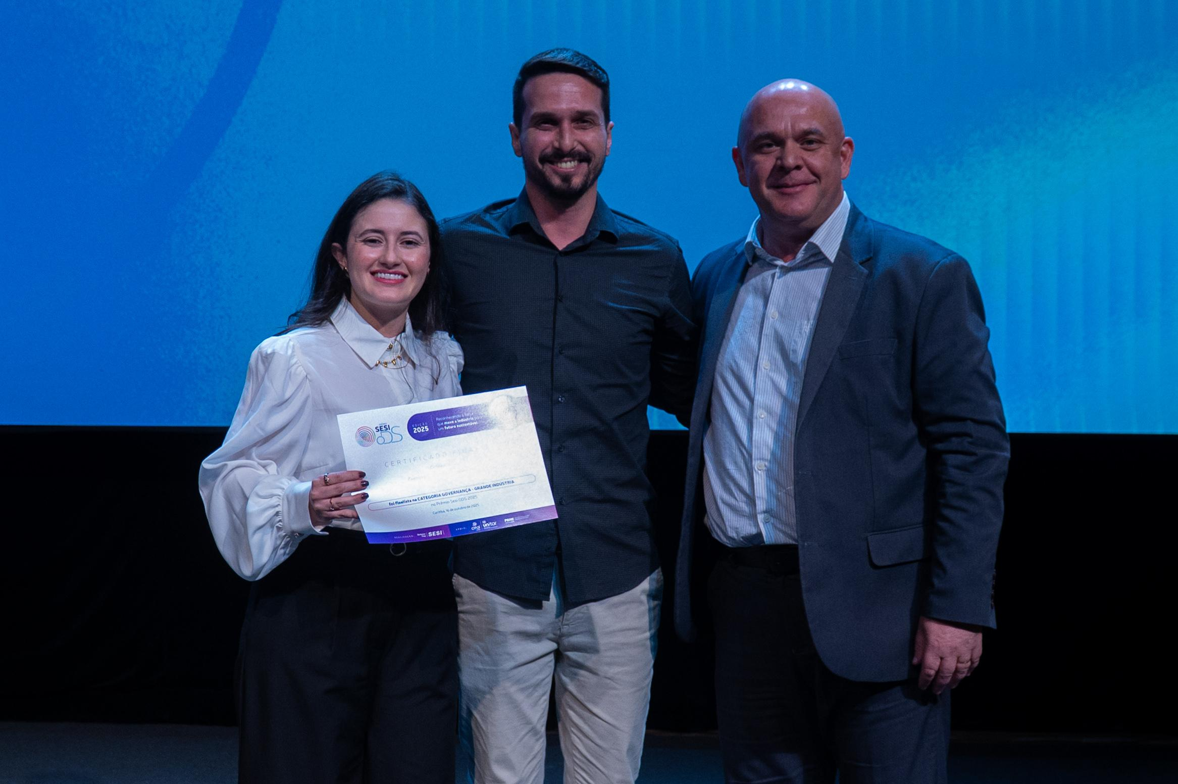Reconhecimento à Cocamar no Congresso Sesi ODS 2025