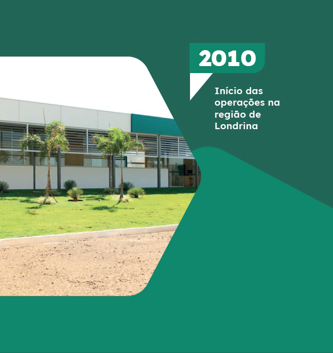 2010 - Início das operações na região de Londrina